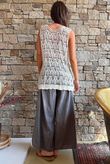 Aubrey Filigree Crochet Tank Cream